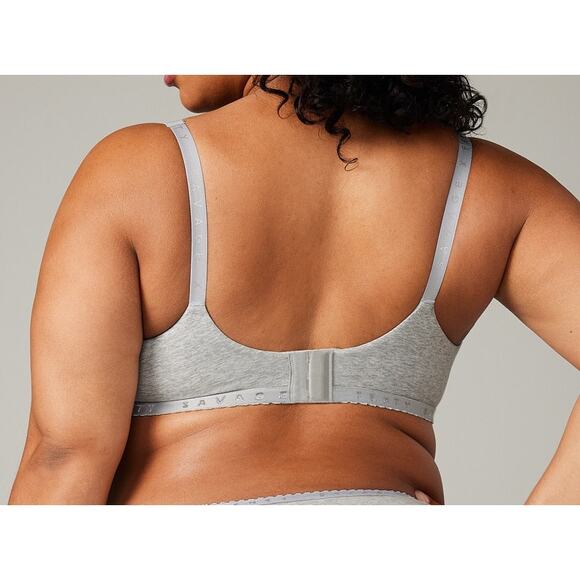 Savage X Fenty Gray Cotton Blend Nursing Bralette Sz 14-16 - Picture 11 of 11